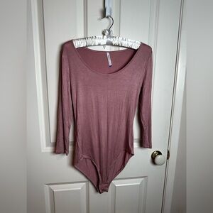 Tresics Mauve Long Sleeve Bodysuit